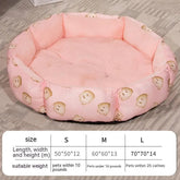 Octagonal Cage Pet Bed Universal Fleece Lining - Wooden Twist UAE